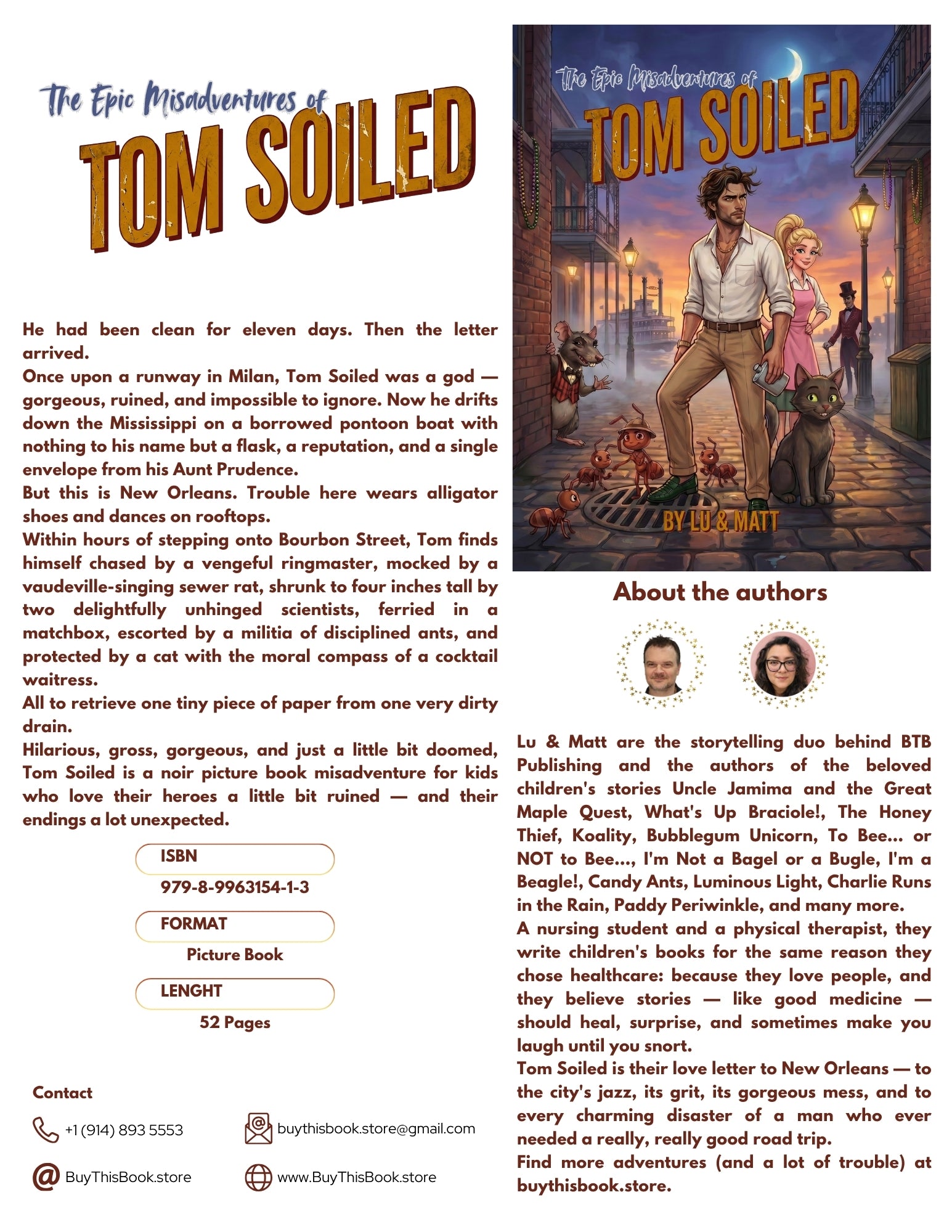 The Epic Misadventures of Tom Soiled